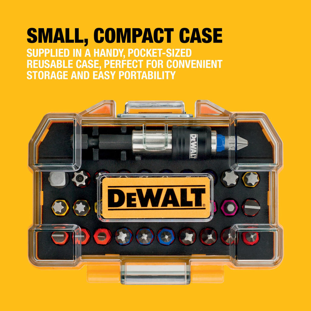 DEWALT Extra Small Tough Case High Performance Screwdriving Set 25mm (32pc), DT7969-QZ